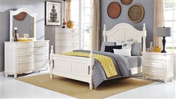 Clementine 6 Piece Bedroom Set in White by Home Elegance - HEL-1799-1-4