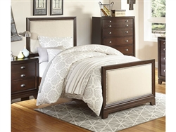 Bernal Heights Twin Bed in Warm Cherry by Home Elegance - HEL-1810T-1