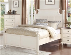 Floresville Queen Bed in Antique White by Home Elegance - HEL-1821-1