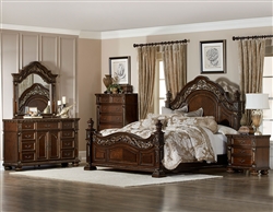 Catalonia 6 Piece Bedroom Set in Cherry by Home Elegance - HEL-1824-1-4