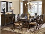 Catalonia 7 Piece Dining Set in Cherry by Home Elegance - HEL-1824-112-7
