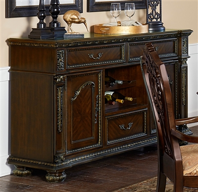 Catalonia Server in Cherry by Home Elegance - HEL-1824-40