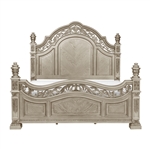 Catalonia Queen Bed in Platinum Gold by Home Elegance - HEL-1824PG-1