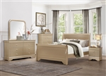 Abbeville 6 Piece Bedroom Set in Gold by Home Elegance - HEL-1856NG-1-4