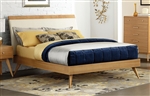 Anika Queen Bed in Light Ash by Home Elegance - HEL-1915-1