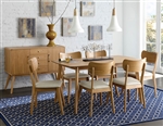 Anika 5 Piece Dining Set in Light Ash by Home Elegance - HEL-1915-60-5