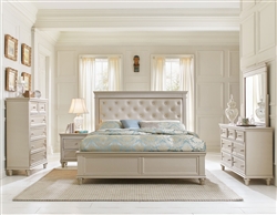 Celandine 6 Piece Bedroom Set in Silver by Home Elegance - HEL-1928-1-4