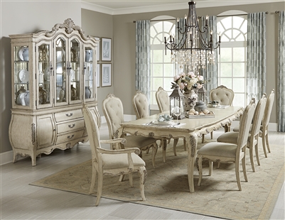 Elsmere 7 Piece Dining Set in Antique Gray by Home Elegance - HEL-1978W-112-7