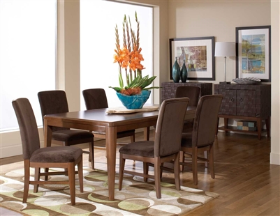 Beaumont 7 Piece Dining Set in Brown Cherry by Home Elegance - HEL-2111-72-7