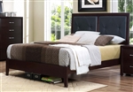 Edina Queen Bed in Brown Espresso by Home Elegance - HEL-2145-1
