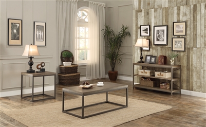 Daria 2 Piece Occasional Table Set in Gray by Home Elegance - HEL-3224N-30