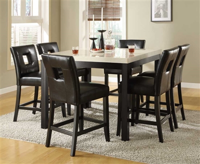 Archstone 5 Piece Counter Height Dining Set in Black by Home Elegance - HEL-3270-36-5S1BK