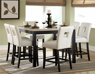 Archstone 5 Piece Counter Height Dining Set in Black by Home Elegance - HEL-3270-36-5S1W