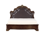 Barbary Queen Bed in Cherry by Home Elegance - HEL-3618-1