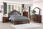 Barbary 6 Piece Bedroom Set in Cherry by Home Elegance - HEL-3618-1-4