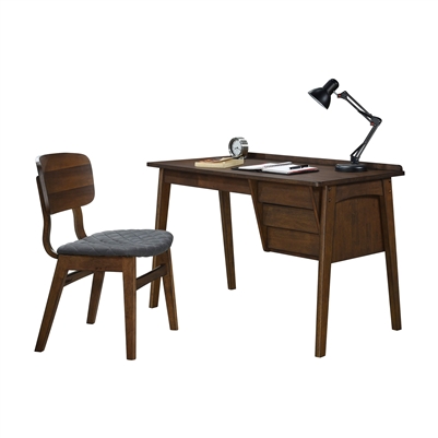 Calix 2 Piece Home Office Set in Gray Walnut by Home Elegance - HEL-4588-15