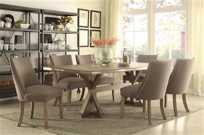 Beaugrand 5 Piece Dining Set in Brown by Home Elegance - HEL-5177-84-5