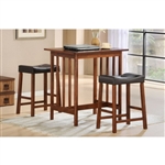 Scottsdale 3 Piece Counter Height Set in Cherry by Home Elegance - HEL-5310C