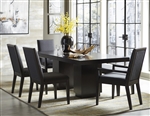 Larchmont 7 Piece Dining Set in Charcoal by Home Elegance - HEL-5424-78-7