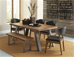 Hobson 5 Piece Dining Set in Natural by Home Elegance - HEL-5478-72-5