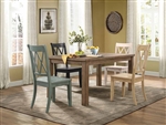 Janina 5 Piece Dining Set in Pine by Home Elegance - HEL-5516-66-5