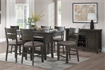 Baresford 7 Piece Counter Height Dining Set in Gray by Home Elegance - HEL-5674-36-7