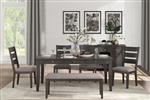 Baresford 7 Piece Dining Set in Gray by Home Elegance - HEL-5674-72-7