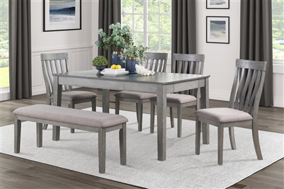 Armhurst 7 Piece Dining Set in 2-Tone by Home Elegance - HEL-5706GY-60-7