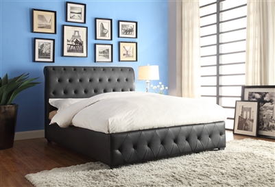 Baldwyn Queen Bed in Black by Home Elegance - HEL-5789BK-1