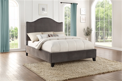 Carlow Queen Bed in Gray by Home Elegance - HEL-5874GY-1