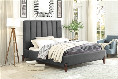Forte Queen Bed in Neutral Gray by Home Elegance - HEL-5885-1