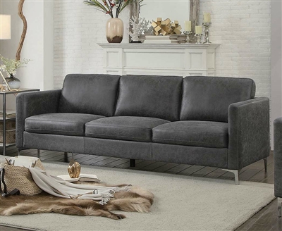 Breaux Sofa in Grey by Home Elegance - HEL-8235GY-3