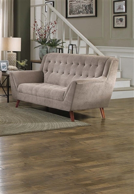Erath Love Seat in Sand by Home Elegance - HEL-8244SD-2