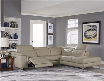 Cinque Sectional Sofa in Taupe by Home Elegance - HEL-8256