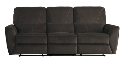 Dowling Double Reclining Sofa in Chocolate by Home Elegance - HEL-8257BRW-3