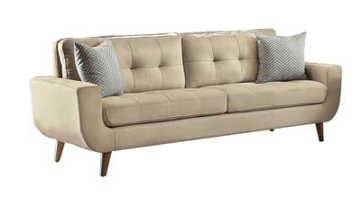 Deryn Sofa in Beige by Home Elegance - HEL-8327BE-3