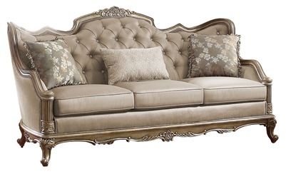 Florentina Sofa in Dusky Taupe by Home Elegance - HEL-8412-3