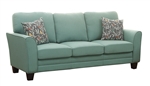 Adair Sofa in Teal by Home Elegance - HEL-8413TL-3