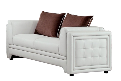 Azure Love Seat in Off-White by Home Elegance - HEL-8478-2