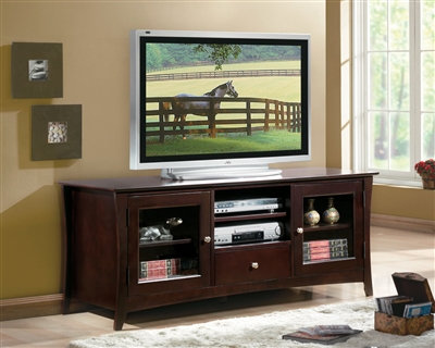 Borgeois 60" TV Stand in Espresso by Home Elegance - HEL-8740-T