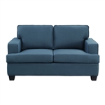 Elmont Love Seat in Blue by Home Elegance - HEL-9327BU-2