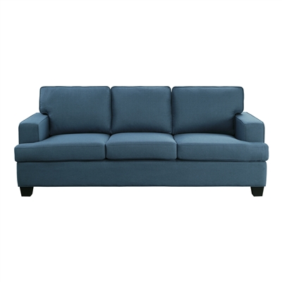 Elmont Sofa in Blue by Home Elegance - HEL-9327BU-3