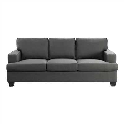 Elmont Sofa in Charcoal by Home Elegance - HEL-9327CC-3
~