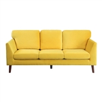 Tolley Sofa in Yellow by Home Elegance - HEL-9338YW-3