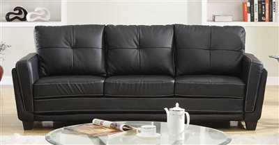 Dwyer Sofa in Black by Home Elegance - HEL-9701BLK-3