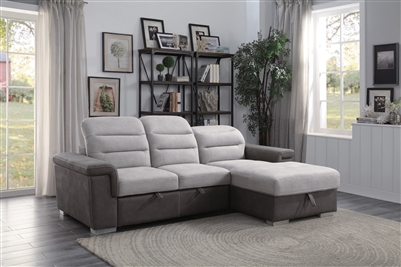 Alfio Sectional Sofa in Two-tone by Home Elegance - HEL-9808-SC