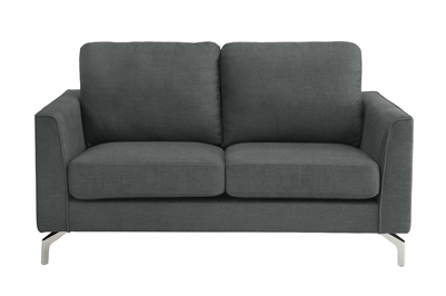 Canaan Love Seat in Gray by Home Elegance - HEL-9935GY-2