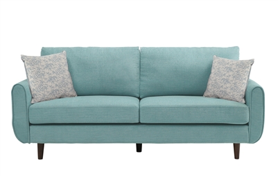 Wrasse Sofa in Teal by Home Elegance - HEL-9944TL-3