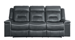 Darwan Double Lay Flat Reclining Sofa in Dark Gray by Home Elegance - HEL-9999DG-3