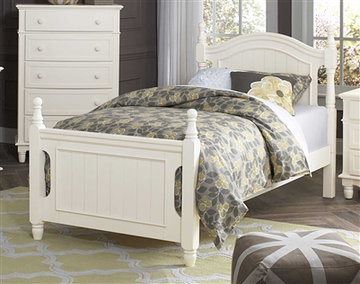 Clementine Twin Bed in White by Home Elegance - HEL-B1799T-1